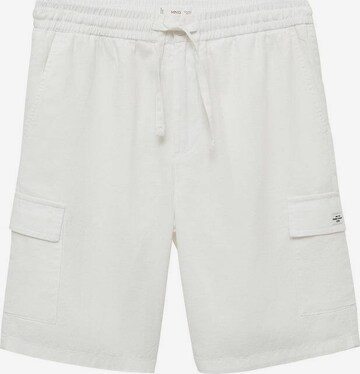 MANGO TEEN Regular Pants 'armyl6' in White: front