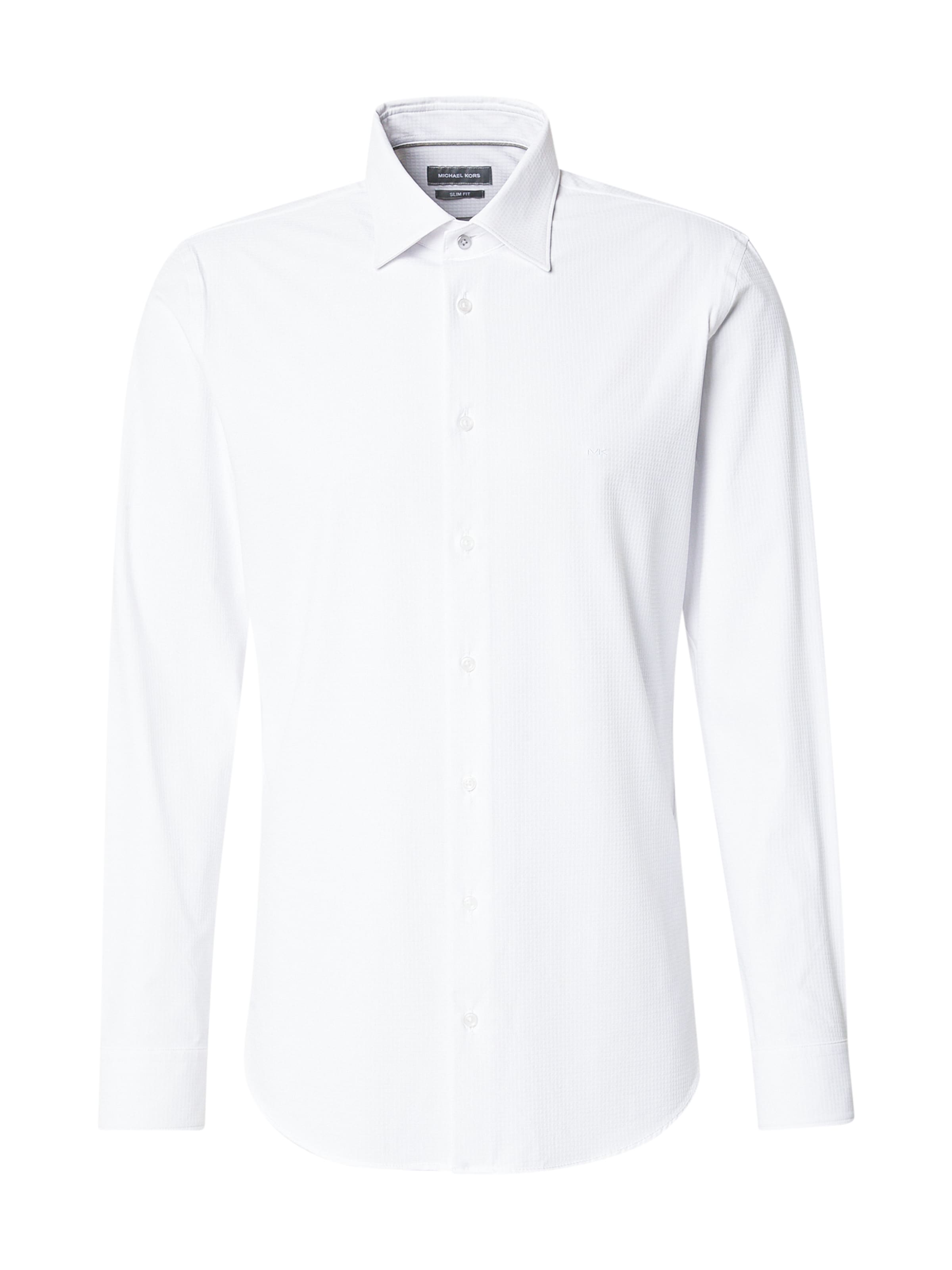 Michael Kors Slim fit Overhemd in Wit: voorkant
