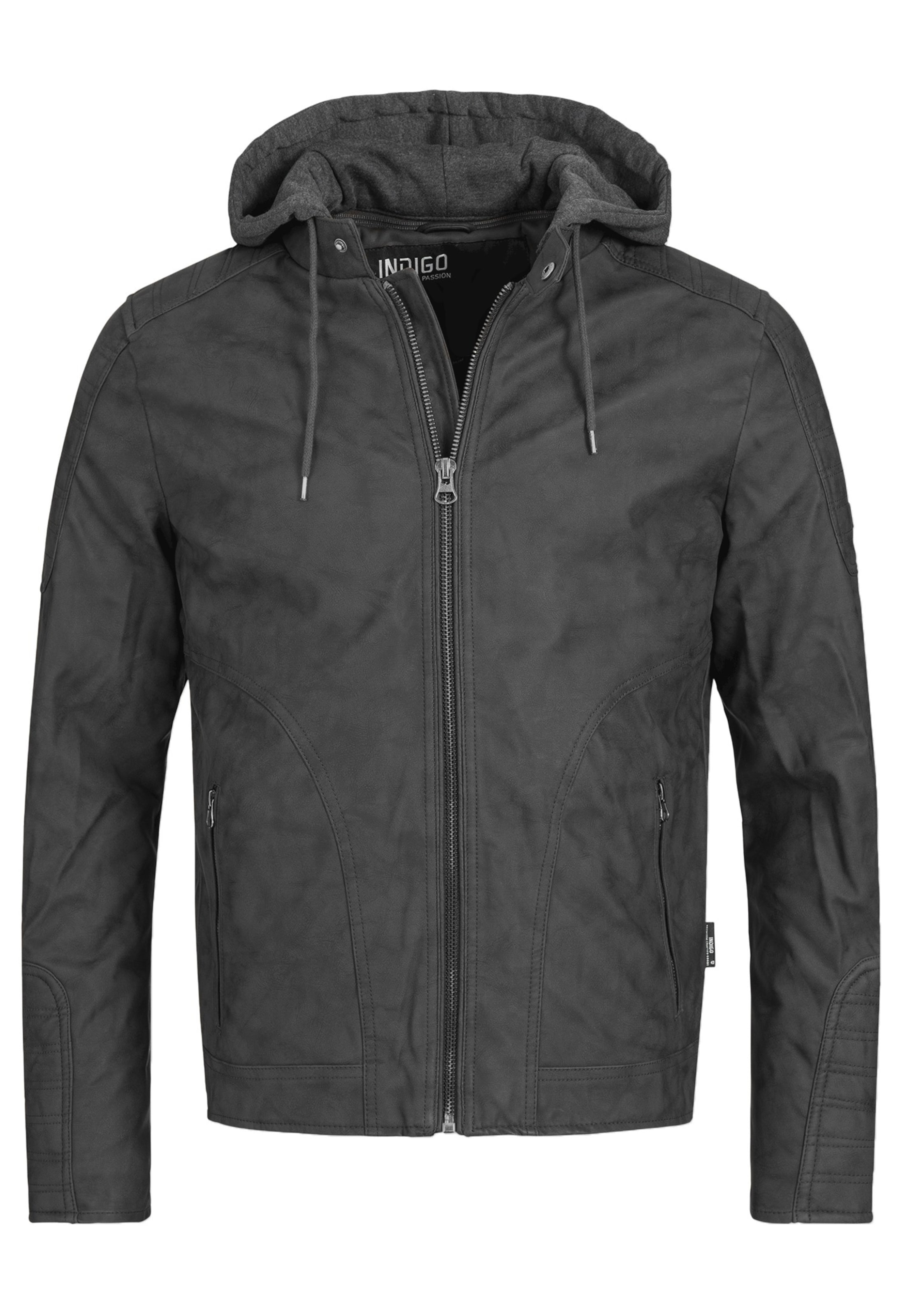 INDICODE JEANS Jacke in Grau: Vorderseite