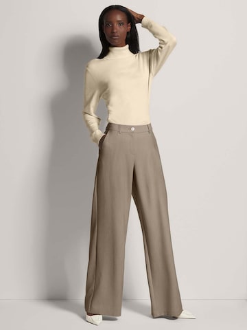 MADELEINE Wide leg Broek in Bruin