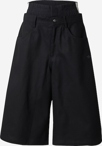 ADIDAS ORIGINALSWide Leg/ Široke nogavice Hlače - crna boja: prednji dio