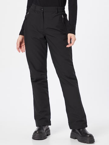 Regular Pantalon outdoor 'VALKLAHTI' Rukka en noir : devant