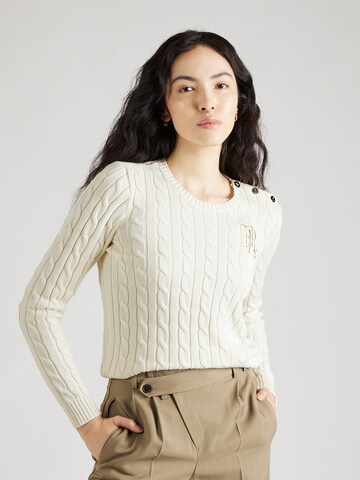 Pull-over Lauren Ralph Lauren en beige : devant