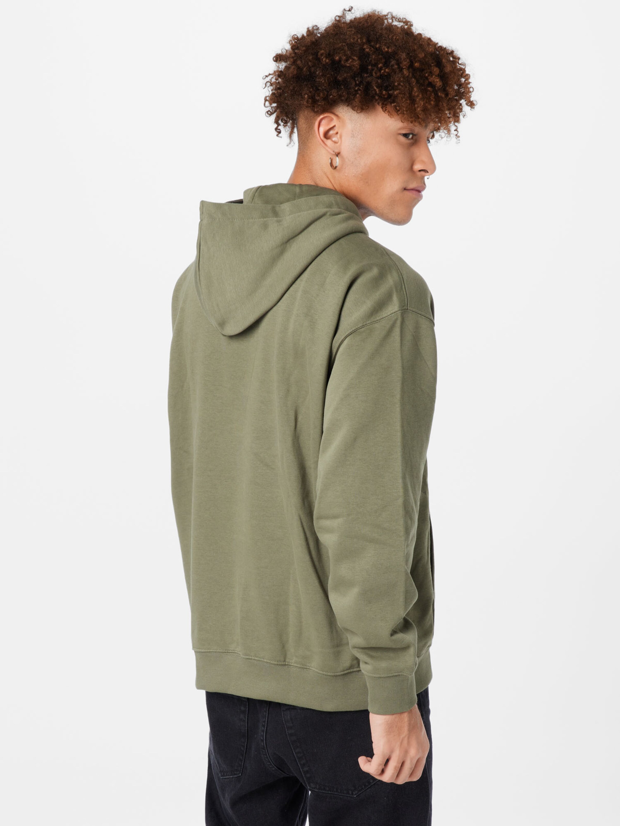 Männer Sweat WEEKDAY Sweatshirt in Khaki - JY45895 Männer Sweat WEEKDAY Sweatshirt in Khaki - JY45895