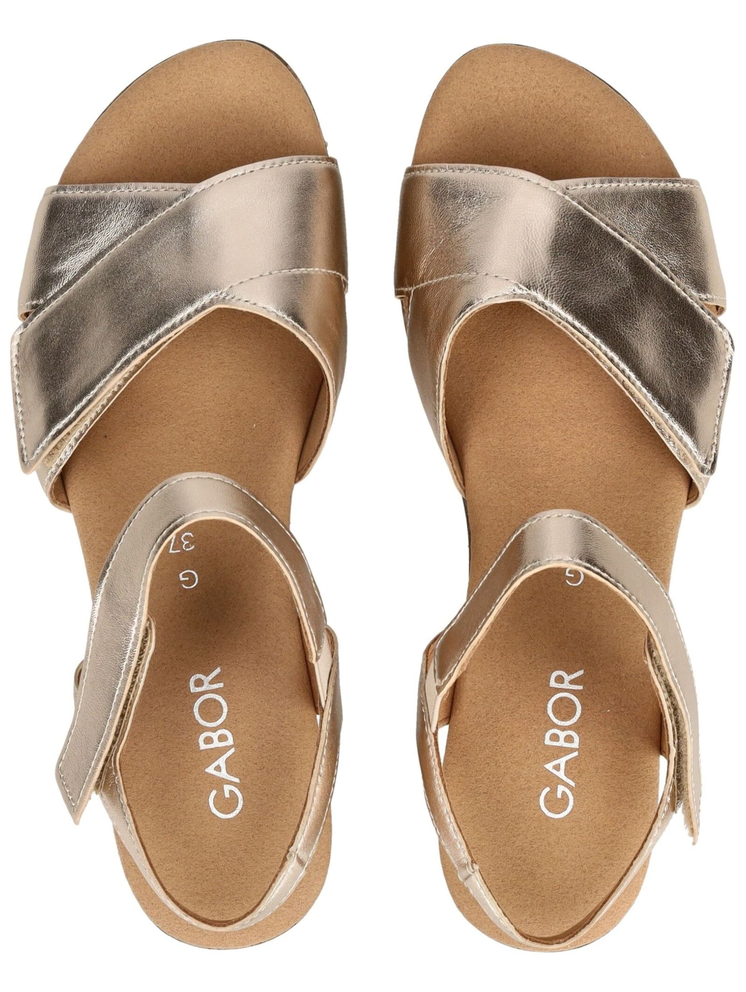 Sandales à lanières GABOR en or