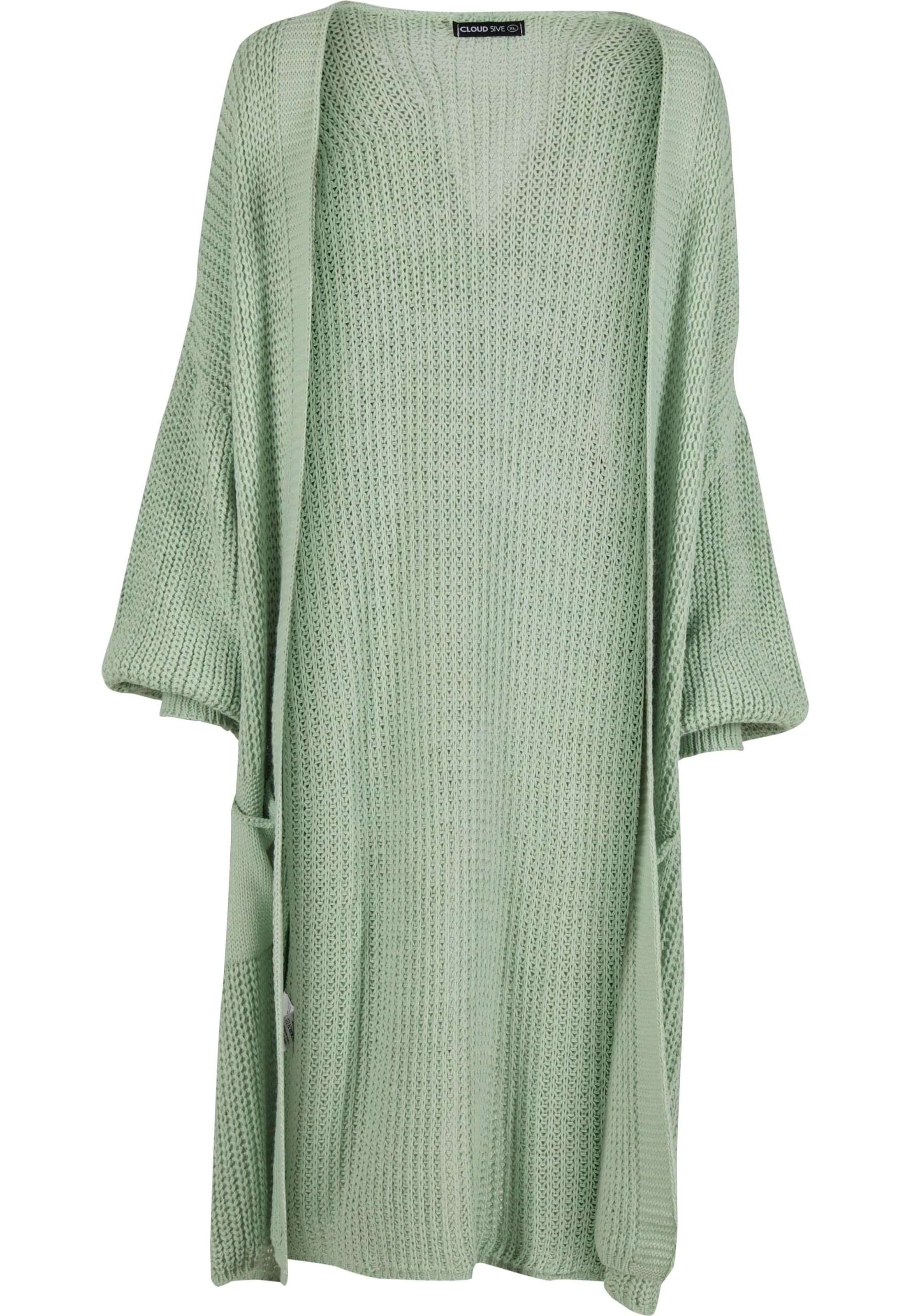 Cappotto in maglia di Cloud5ive in verde: frontale