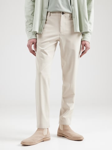 Coupe slim Pantalon chino 'SLHROBERT' SELECTED HOMME en beige : devant