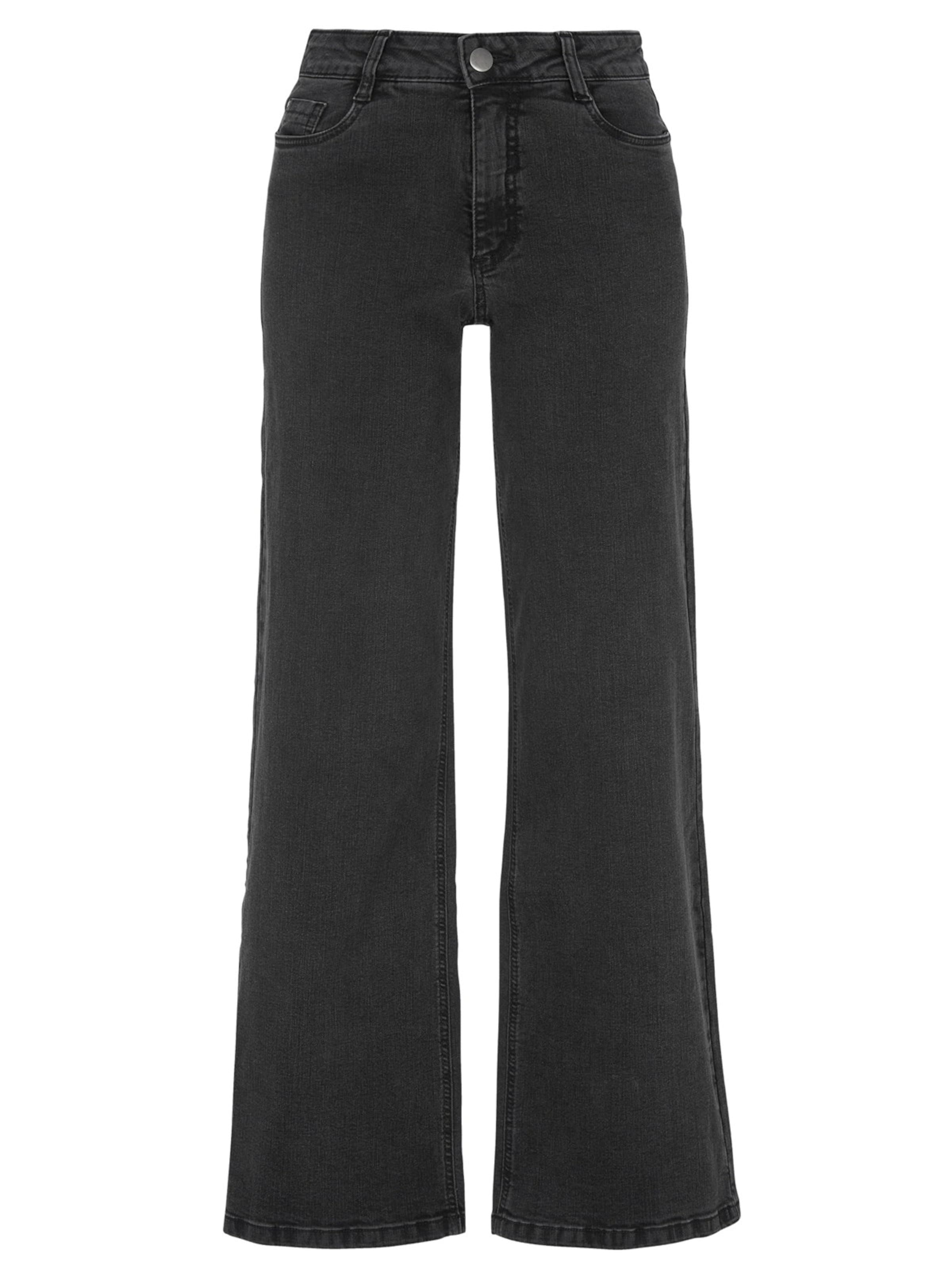 Cellbes of Sweden Wide leg Jeans in Grijs: voorkant