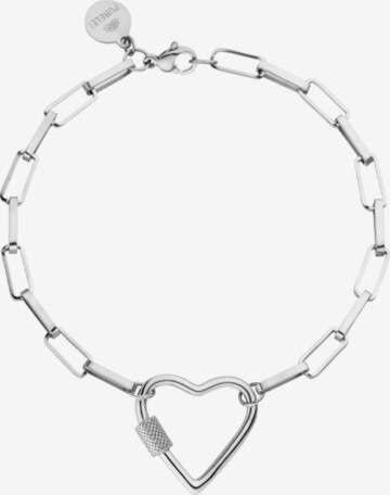 PURELEI Bracelet 'Palekana Heart' in Silver: front