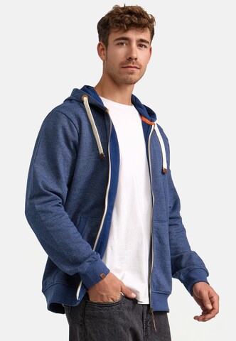 INDICODE JEANS Sweatvest ' Baustian ' in Blauw