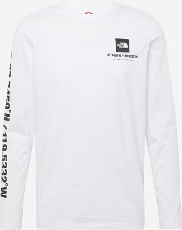 THE NORTH FACE Shirt 'COORDINATES' in Wit: voorkant