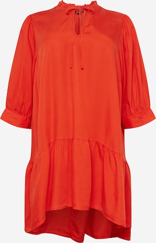 Zizzi Shirt dress 'JPORSCHA' in Red: front