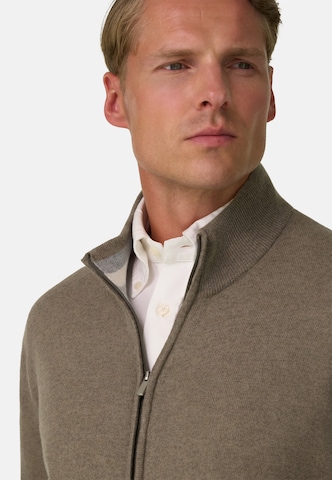Boggi Milano Gebreid vest in Bruin
