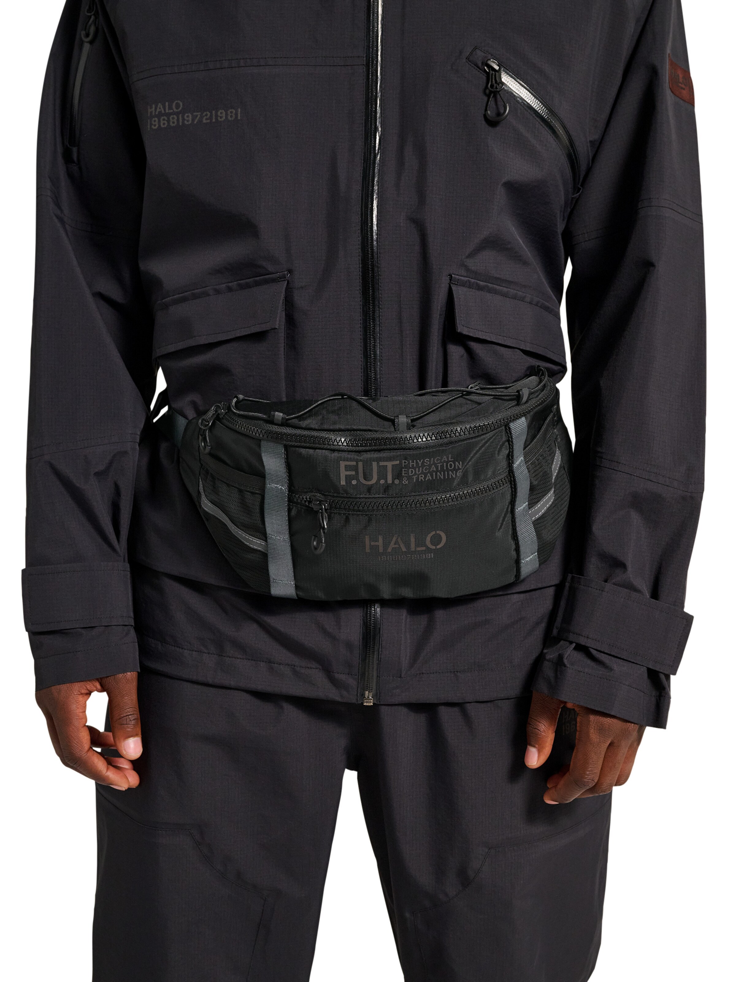 HALO Heuptas in Zwart: voorkant