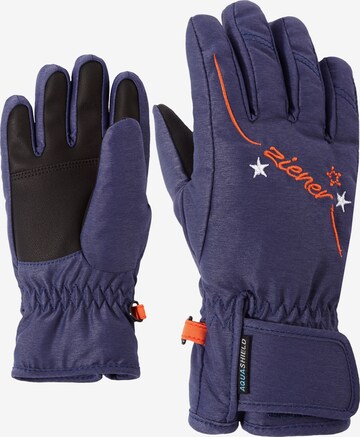 ZIENER Athletic Gloves 'LULA AS' in Blue: front