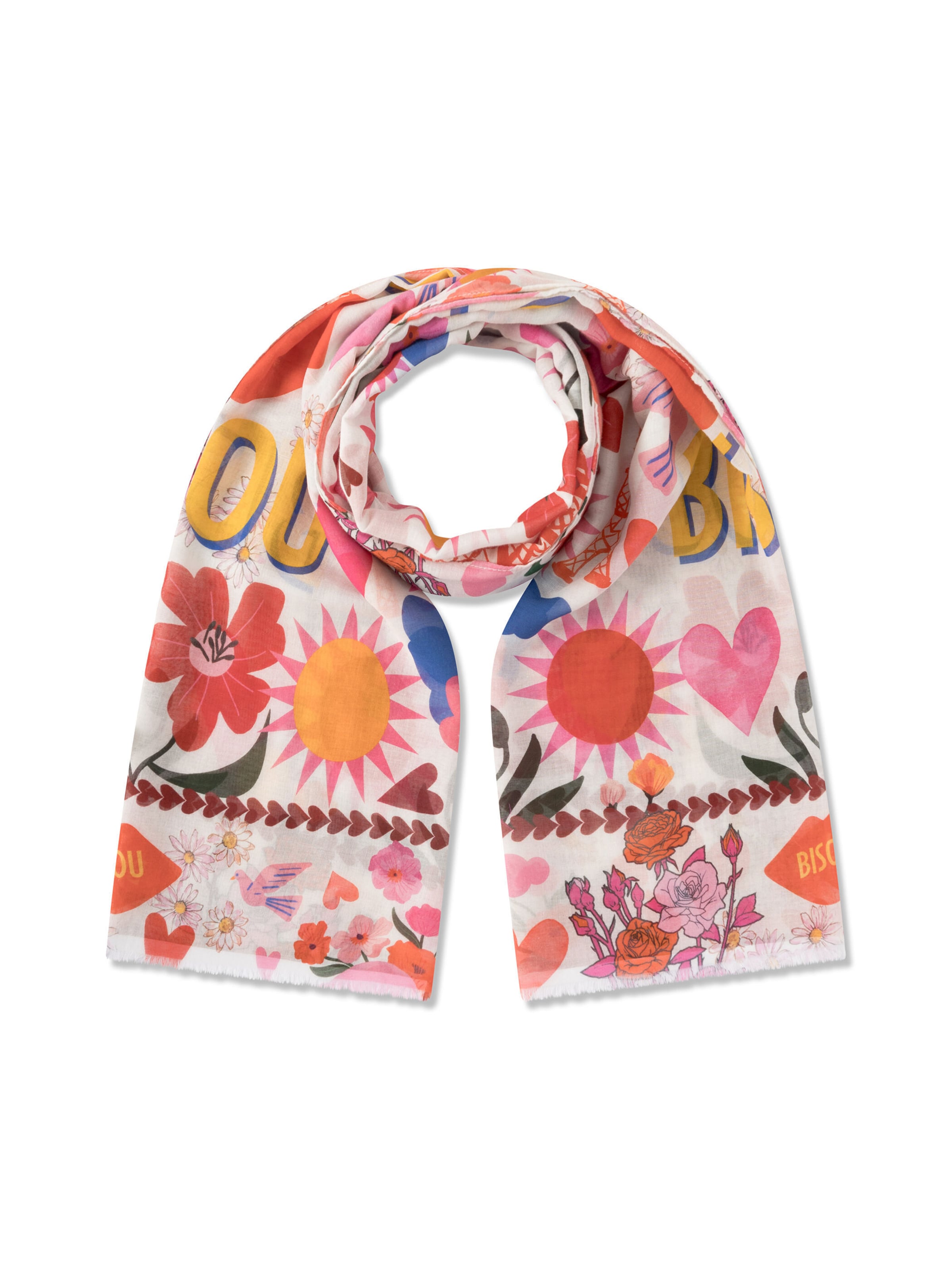 Écharpe CODELLO en rose : devant