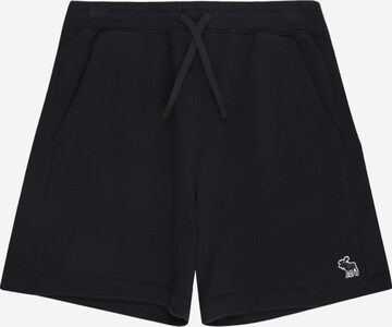 Regular Pantalon 'ESSENTIALS' Abercrombie & Fitch en noir : devant