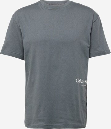 Calvin Klein - Camisa 'OFF PLACEMENT' em cinzento: frente