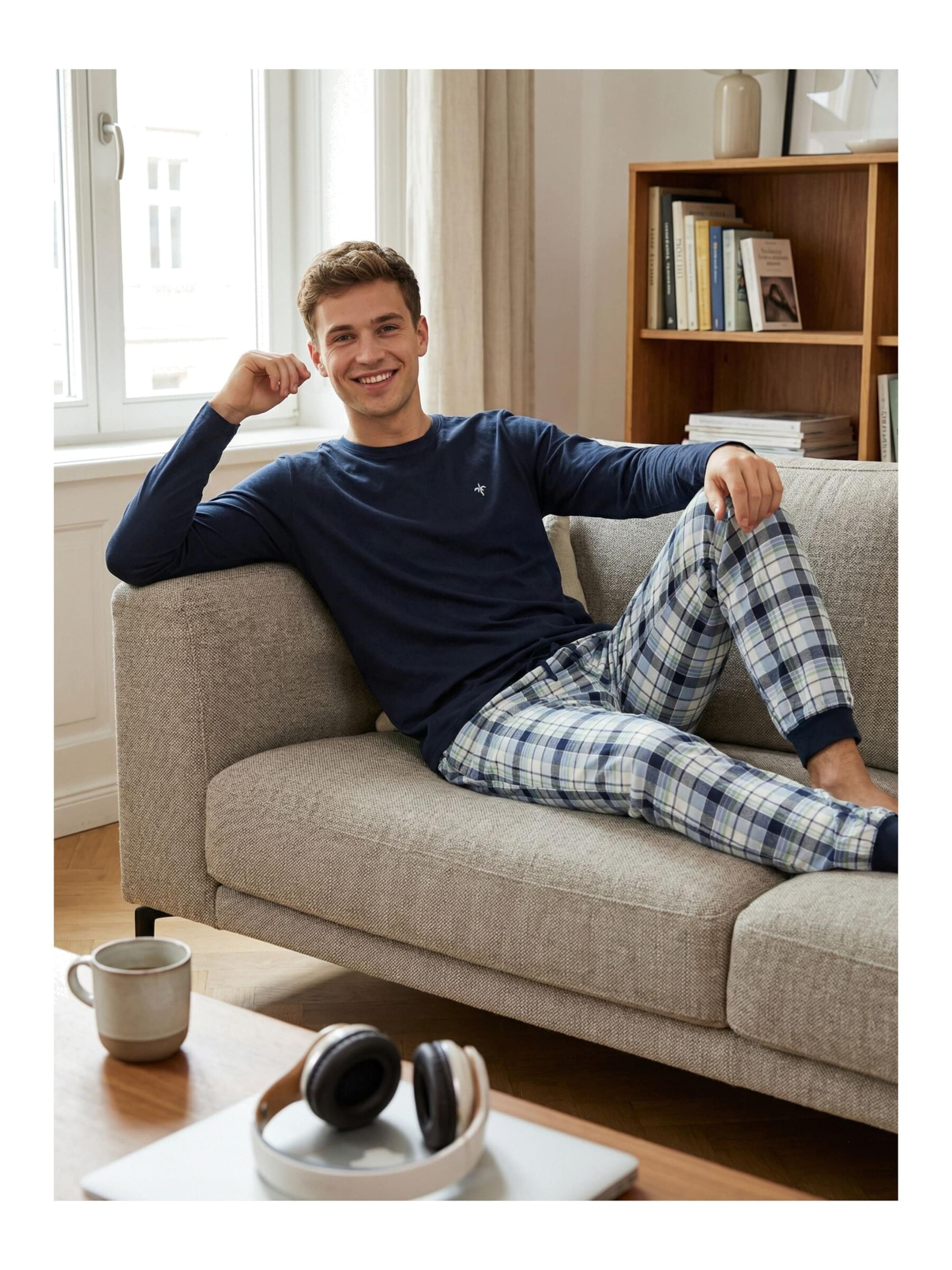 Phil & Co. Berlin Pyjama lang 'Fashionable'‌‌‌‌‌‌‌ in Mischfarben