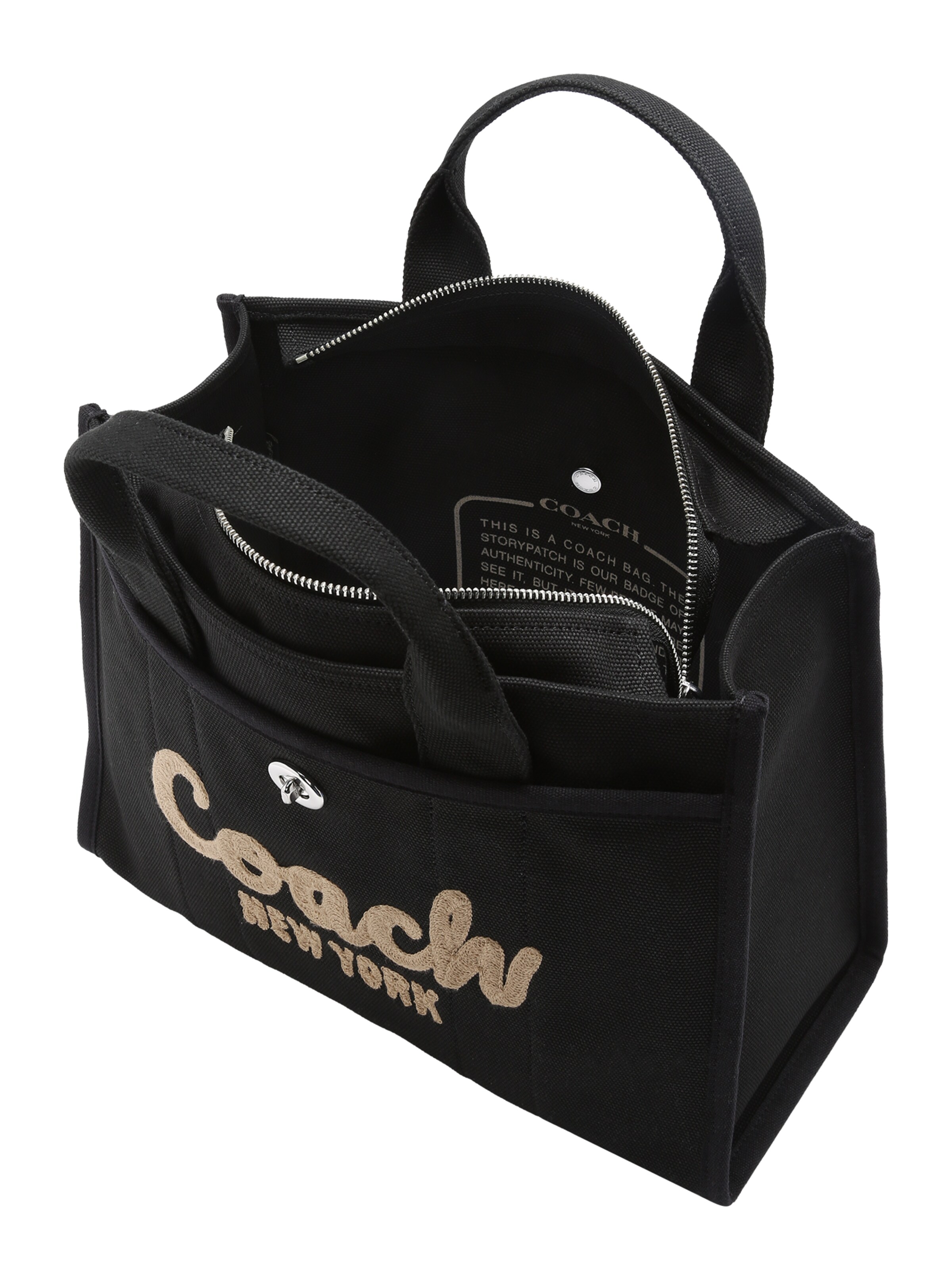 Borsa a mano 'CARGO TOTE BAG' di COACH in nero
