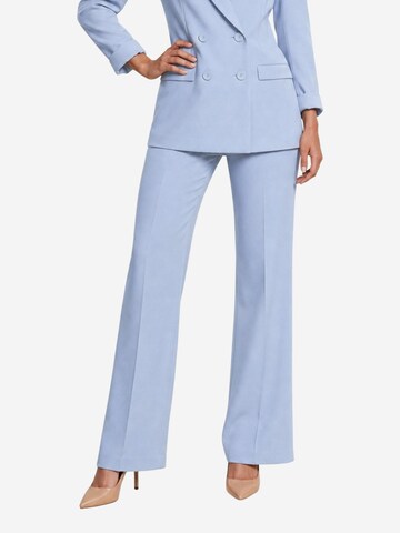 I AM Regular Trousers with creases 'Pantaloni Svasati PE26100' in Blue