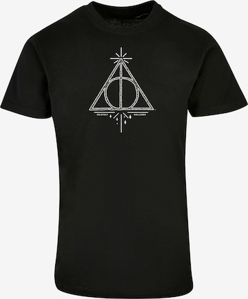 ABSOLUTE CULT Shirt 'Harry Potter' in Zwart: voorkant