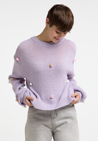 MYMO Пуловер 'Nolie' в лилав: отпред