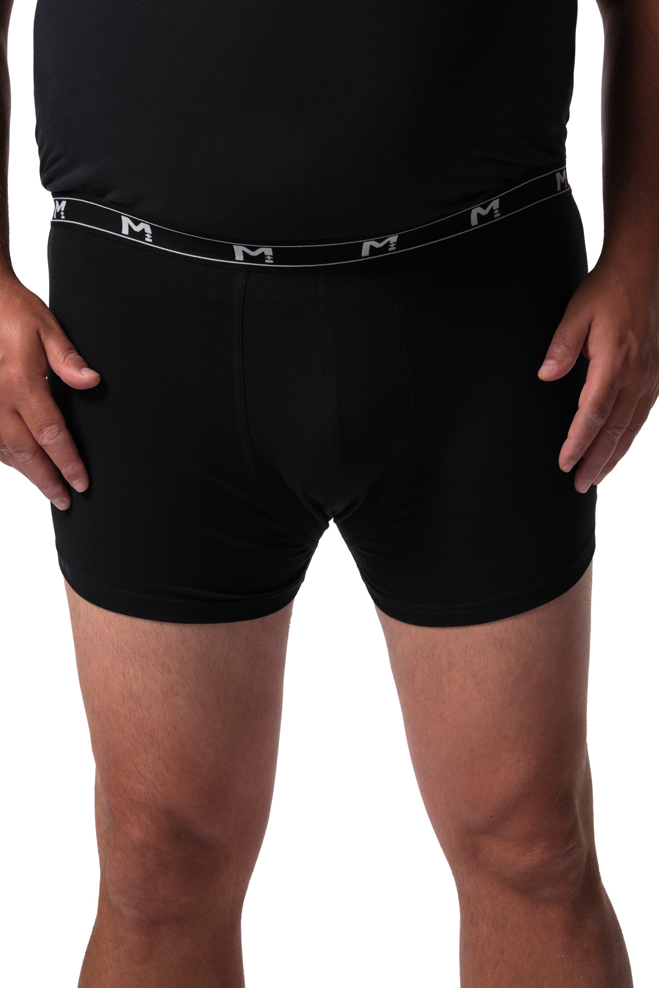 Men Plus Pants in Schwarz