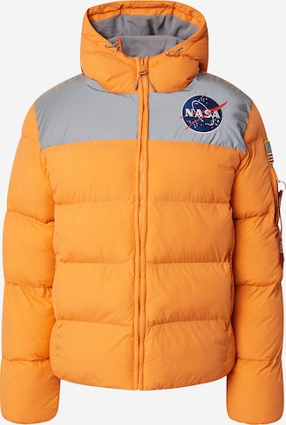 ALPHA INDUSTRIES Преходно яке 'HP NASA' в оранжево: отпред