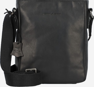 GREENBURRY Crossbody Bag 'Pure Black' in Black: front