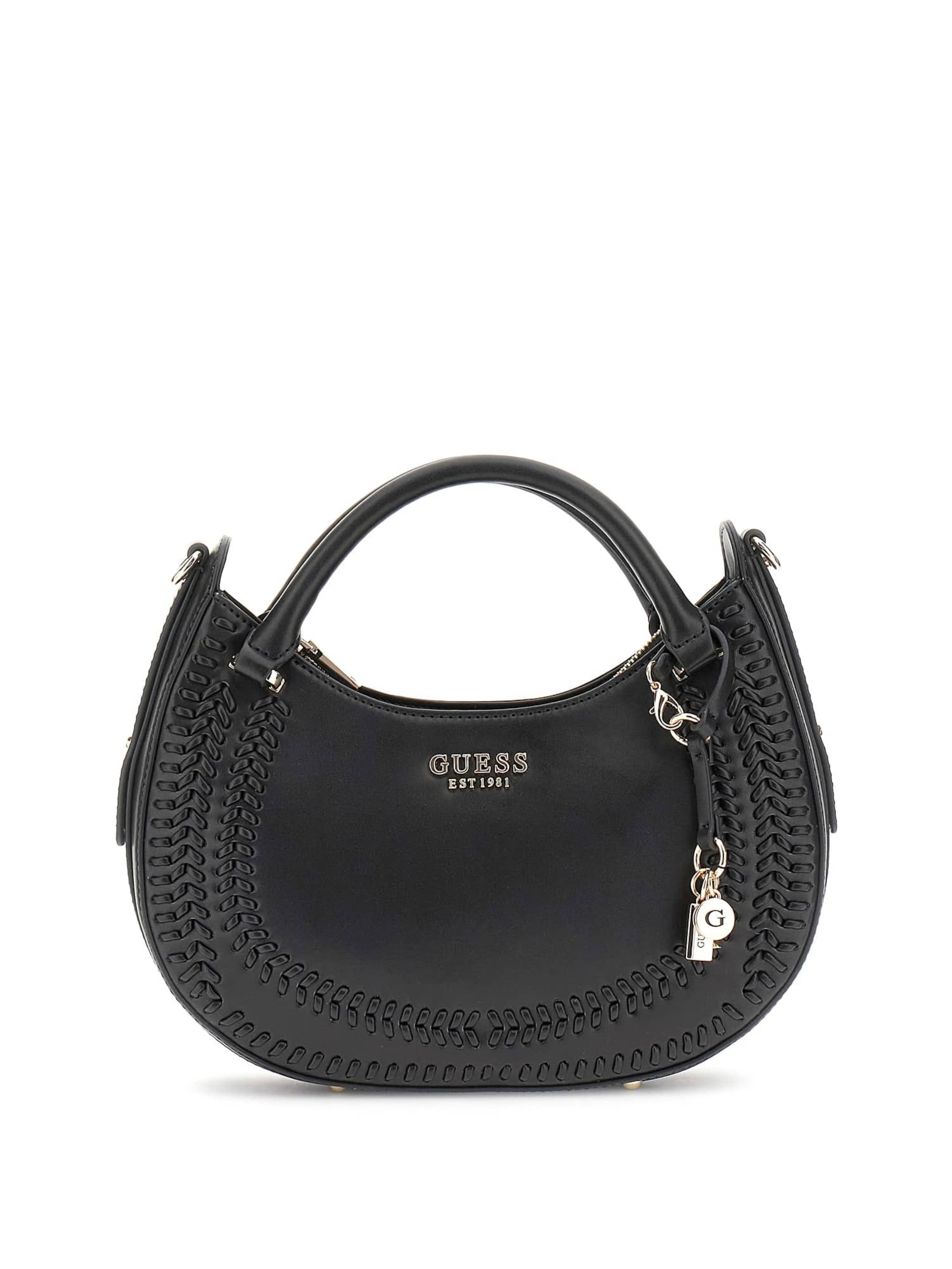 GUESS Handtasche 'Tatum Einsatz' in Schwarz: Vorderseite