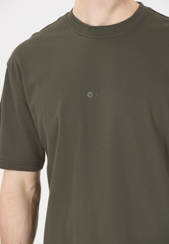 Virtus T-Shirt 'Roake' in Braun