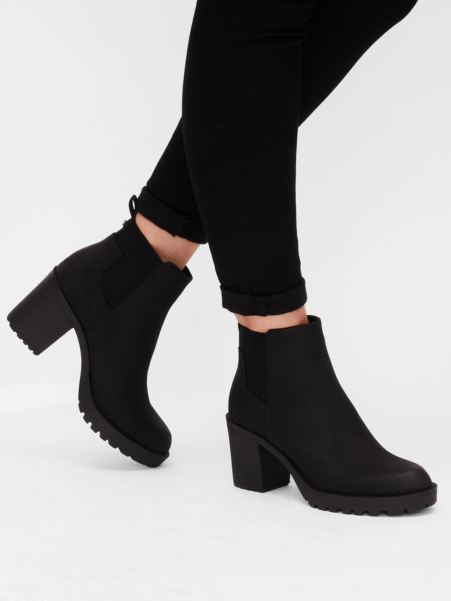 1RC8M Donna ONLY Boots chelsea Barbara in Nero 