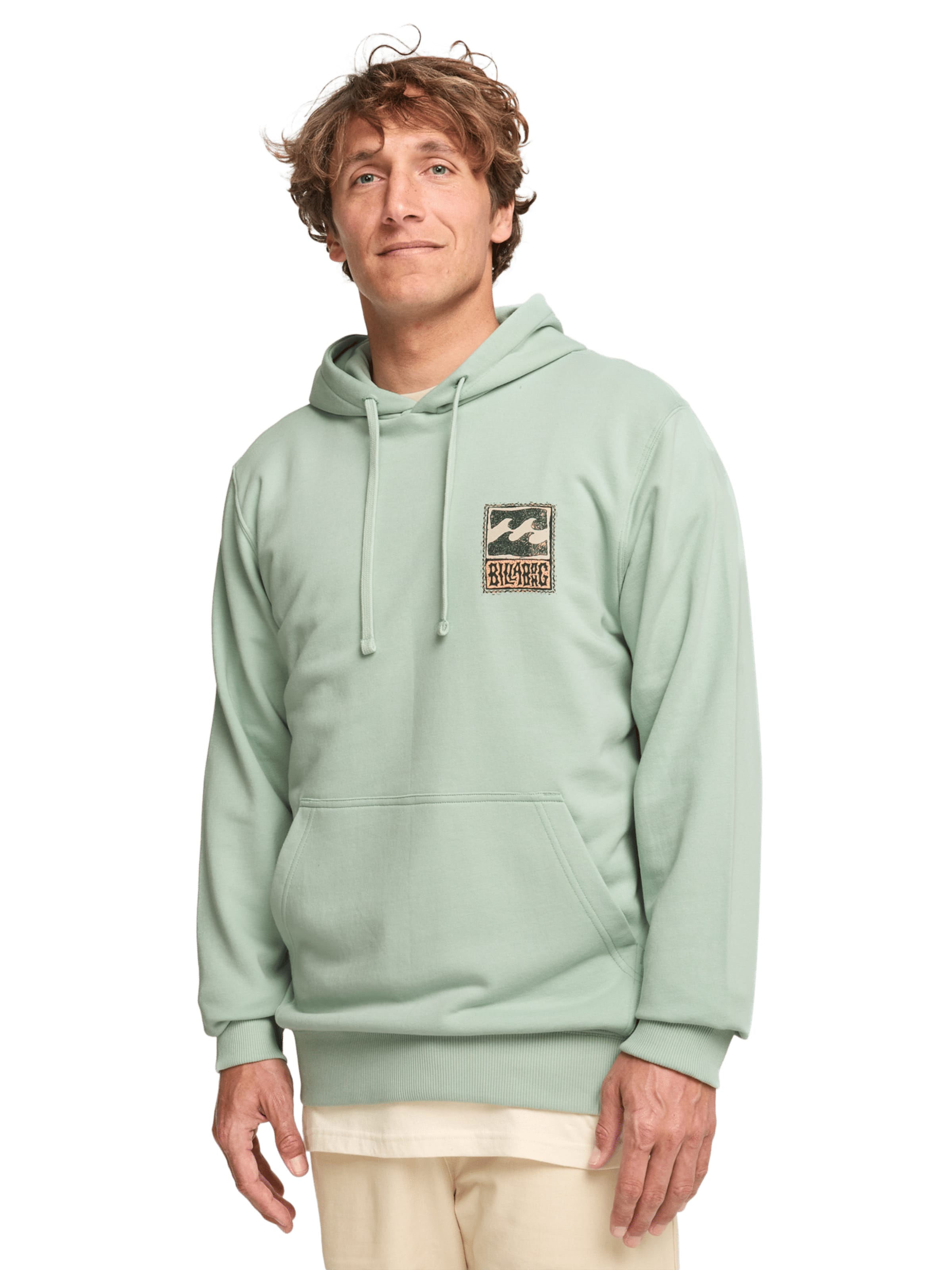 Bluză de molton 'Stamp' de la BILLABONG pe verde