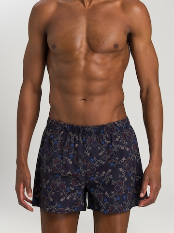 Hanro Boxer shorts 'Fancy Woven' in Blue