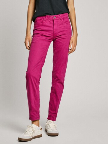 Coupe slim Pantalon 'Thelma' Pepe Jeans en rose : devant