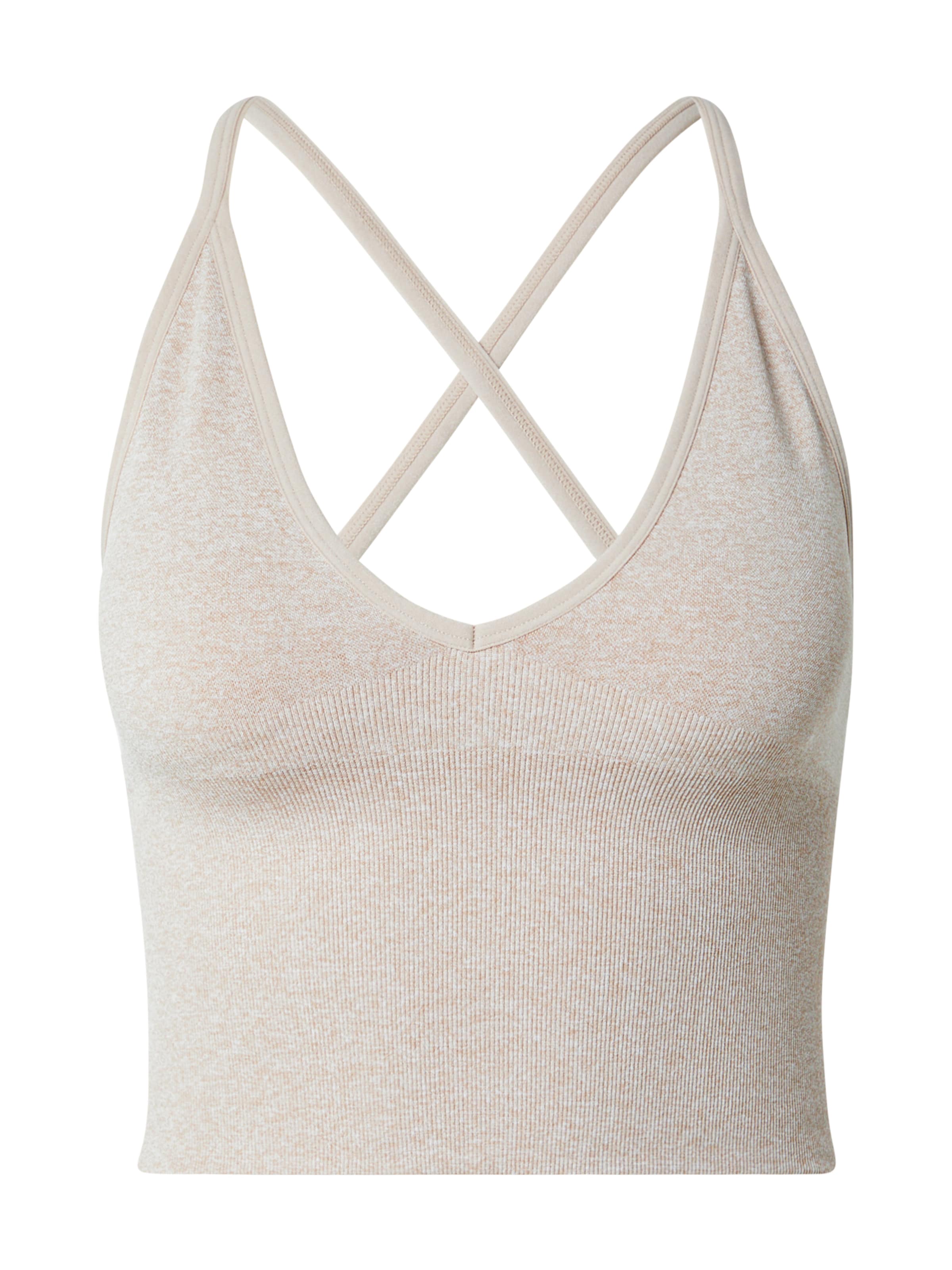 Bustieră Sutien sport de la Aim'n pe bej: față