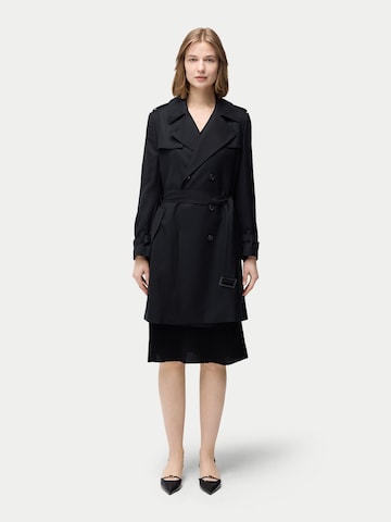 GOBI Cashmere Between-Seasons Coat in Black
