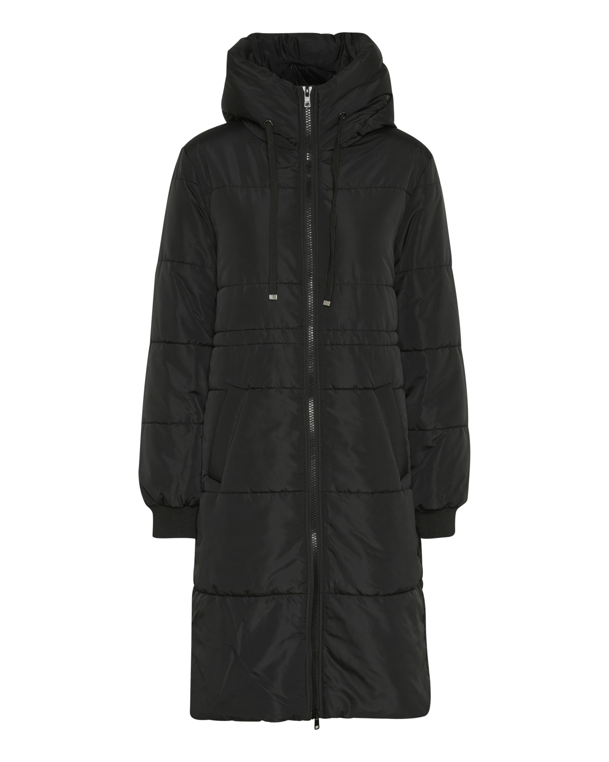 Kaffe Winterjas 'Kajsa' in Zwart: voorkant