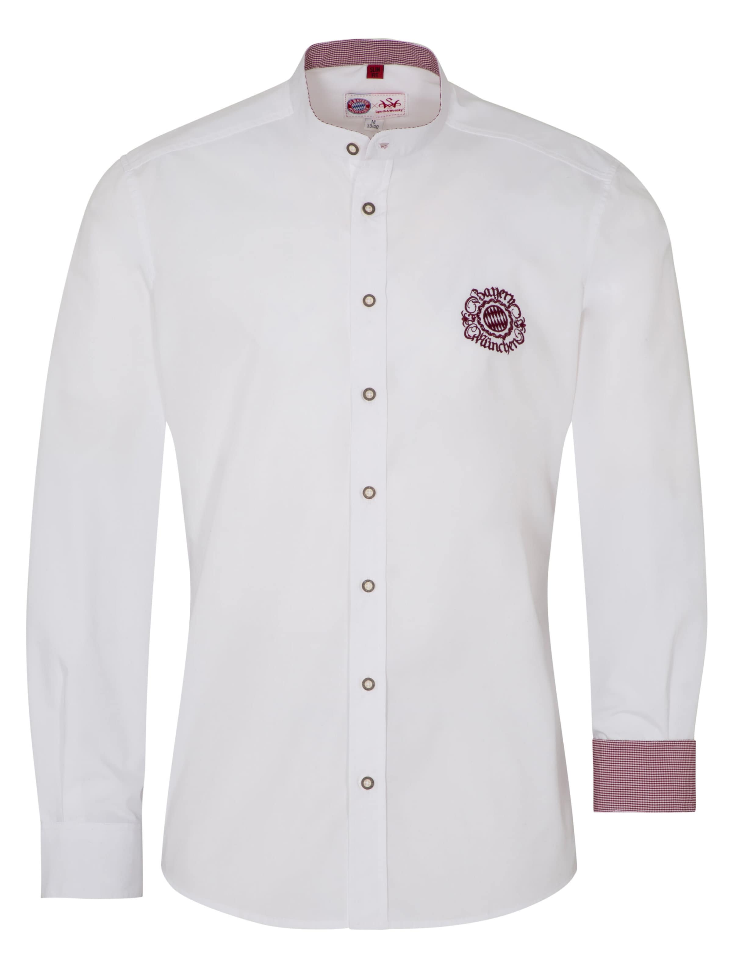 SPIETH & WENSKY Slim fit Klederdracht overhemd in Wit: voorkant