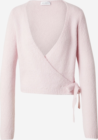 OH APRIL Neuletakki 'Indie' värissä vaaleanpunainen: etupuoli