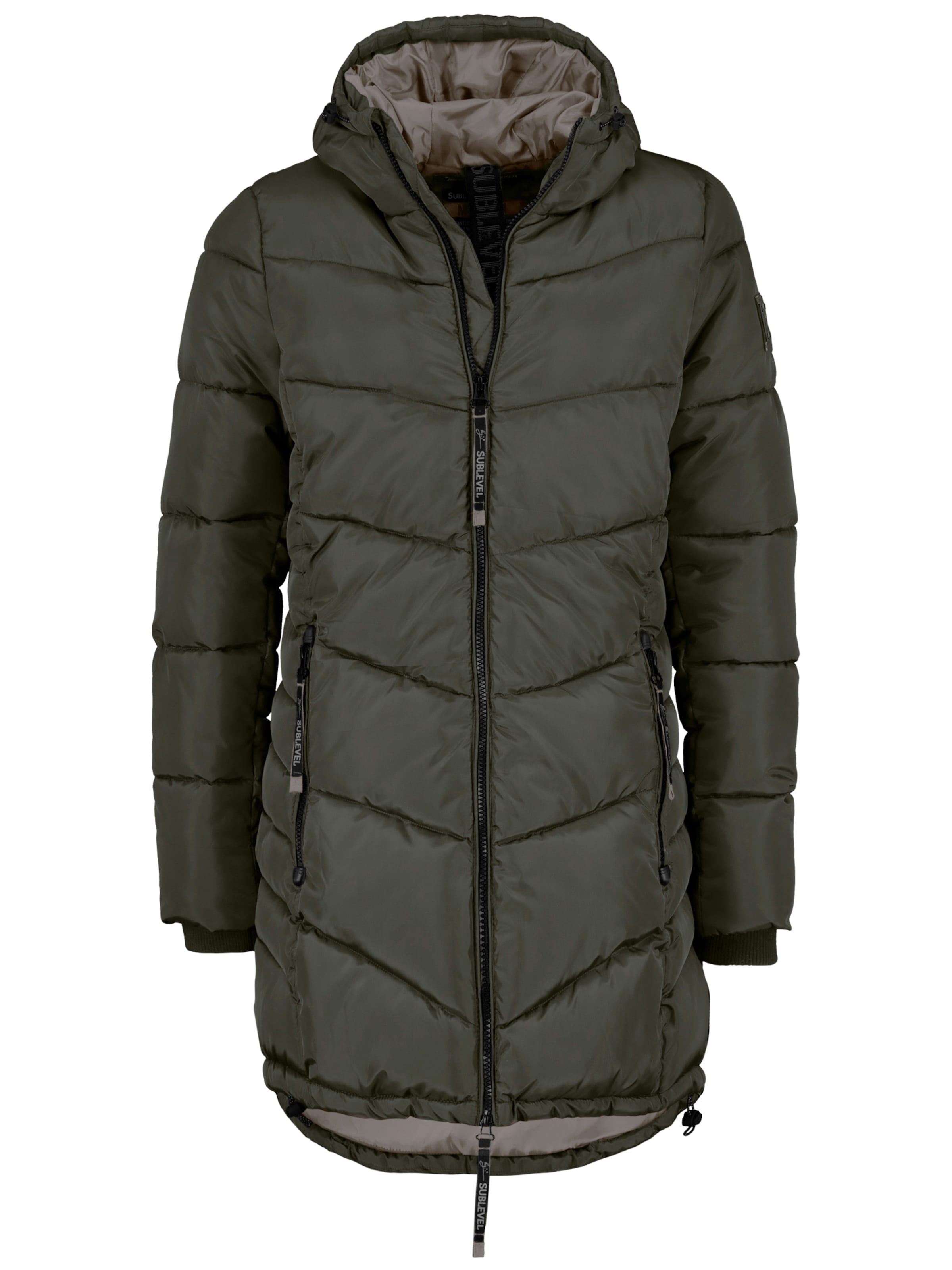 Sublevel Wintermantel in Groen: voorkant