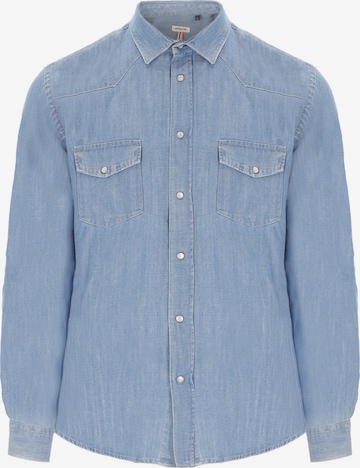 Coupe regular Chemise 'Will' Distretto12 en bleu : devant