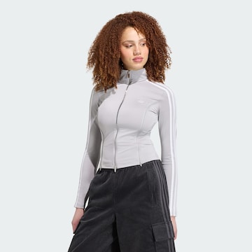 ADIDAS ORIGINALS - Sudadera con cremallera en gris: frente
