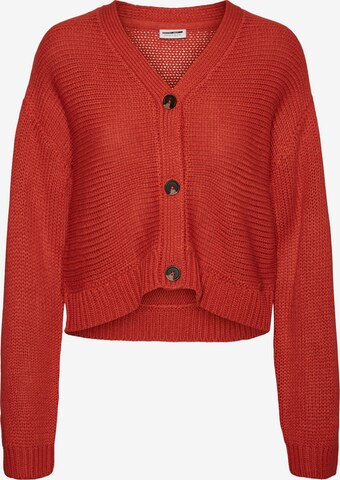 Noisy may Knit cardigan 'JENSEN' in Red: front