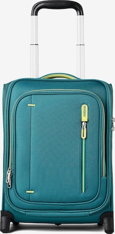 American Tourister Trolley in Blau: Vorderseite