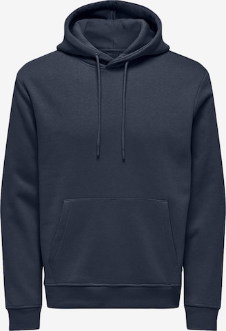 Only & Sons Sweatshirt 'Connor' in Blau: Vorderseite