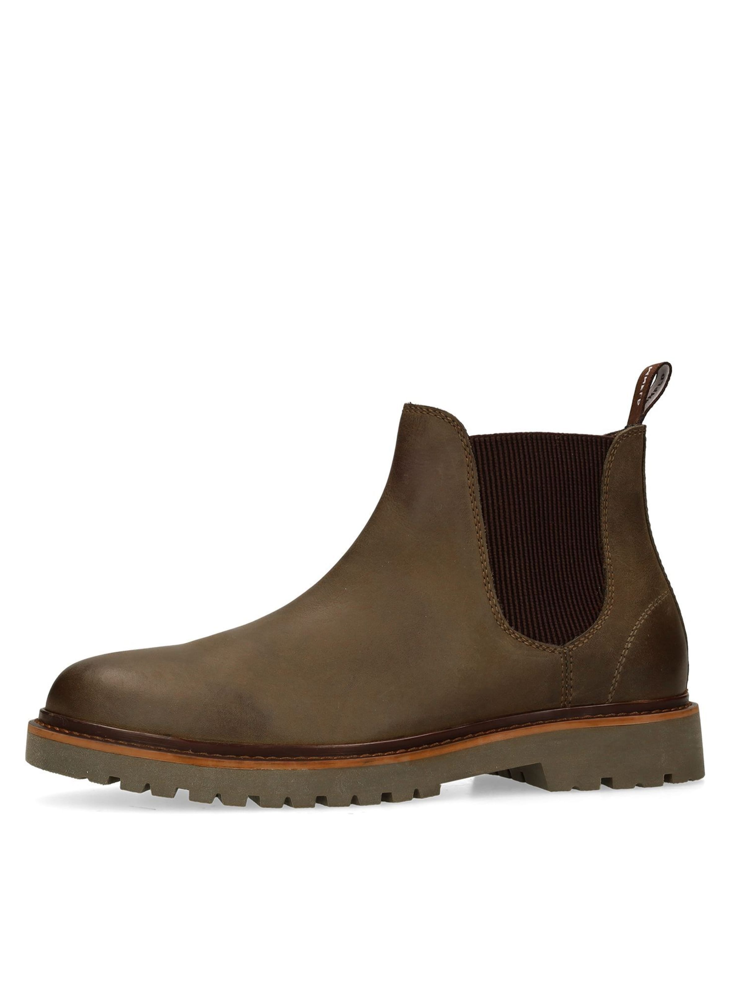 MANFIELD Chelsea Boots in Grün: Vorderseite