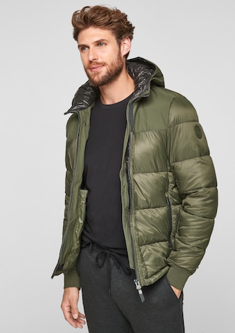 s.Oliver Winter Jacket in Green: front