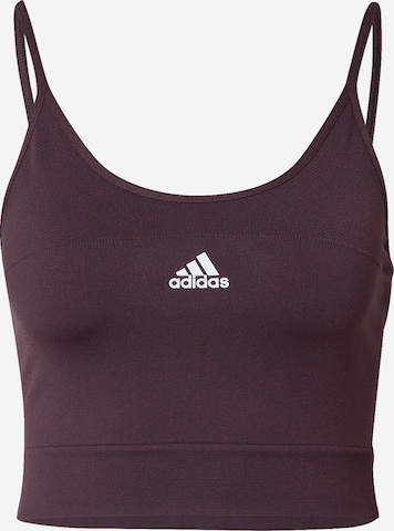 ADIDAS SPORTSWEAR Sport top 'Aero Seamless ' - piros: elől